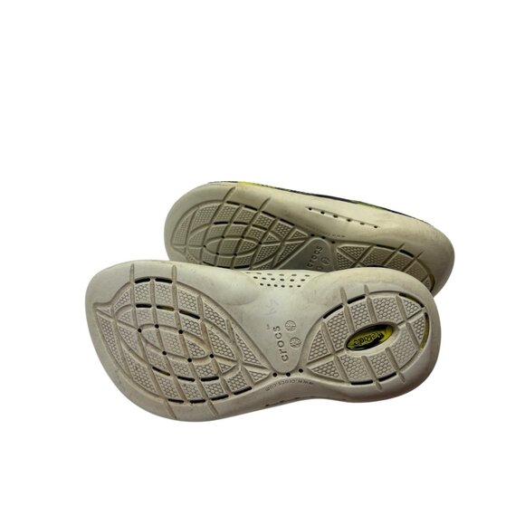 Crocs Unisex Black & Yellow Perforated Slip-On Mens Size 5 Women’s  Size 7 - Picture 4 of 7